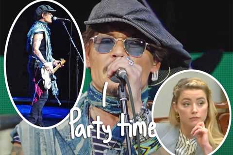 To celebrate?  Johnny Depp ROCKS DURING SURPRISE CONCERT DAYS AFTER DIFFAMATION PROCEEDING