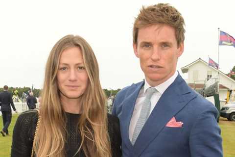 Eddie Redmayne attends the Royal Windsor Cup with his wife Hannah