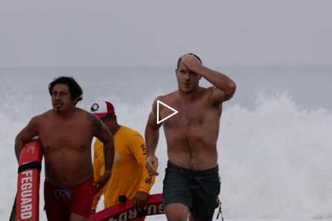 RAW CLIPS WILD PUERTO ESCONDIDO DESTROYS CROWD OF BIG WAVE SURFERS!