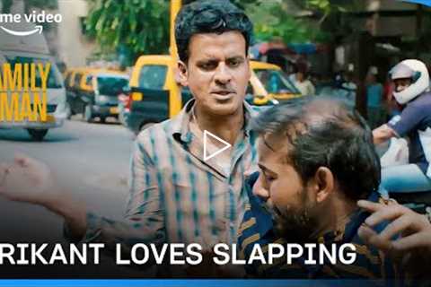 Srikant Loves Slapping | The Family Man | Manoj Bajpayee | Prime Video
