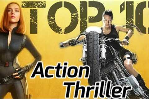 Top 10 Best Female Action Thriller♀️ Hollywood Movies in Hindi BADASS Female Characters
