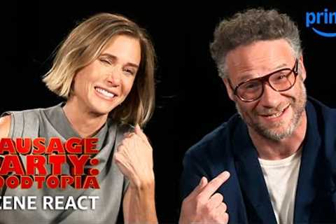 Kristen Wiig, Seth Rogen & Sam Richardson React to Sausage Party: Foodtopia Scenes | Prime Video