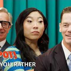 Would You Rather with John Cena, Awkwafina, and Paul Feig | Jackpot! | Prime Video